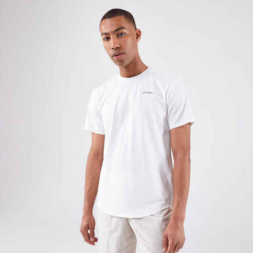 
      Vīriešu tenisa T krekls ar īsām piedurknēm “Dry Matter of Lines”, pelēkbēšs
  