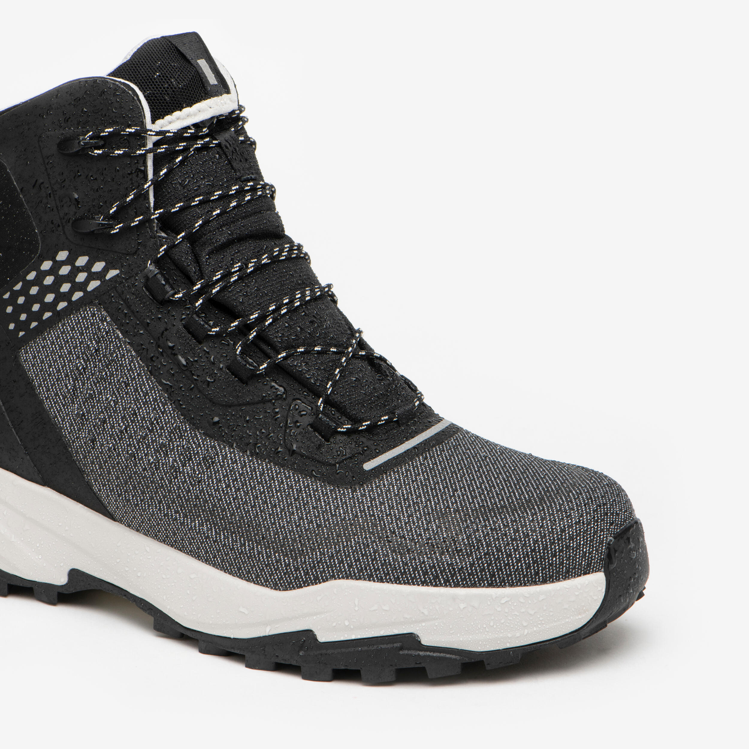 Warme und wasserdichte Wanderschuhe für Herren, MH900 Schwarz 3/10