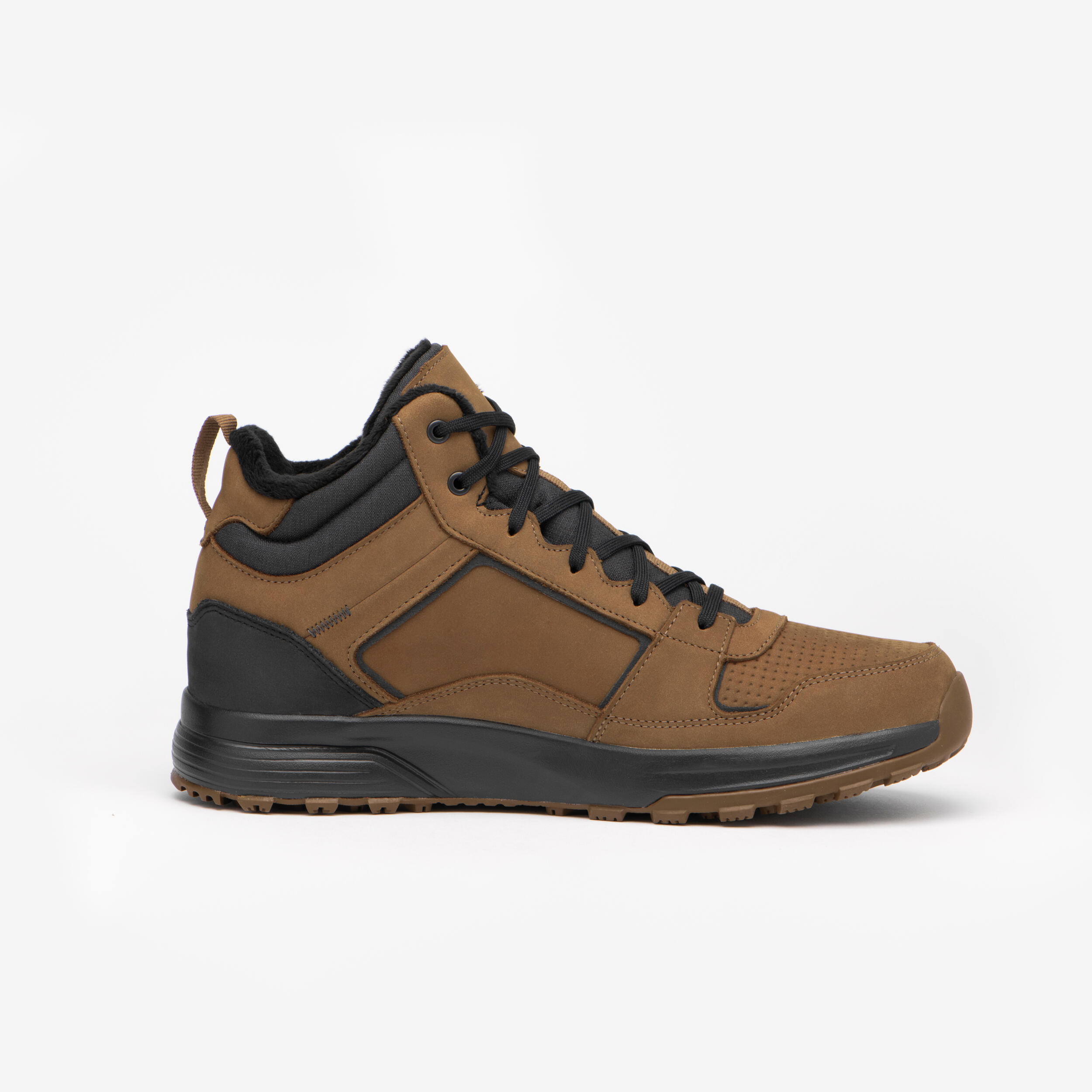 Men s Leather Waterproof Winter Boots SH 500