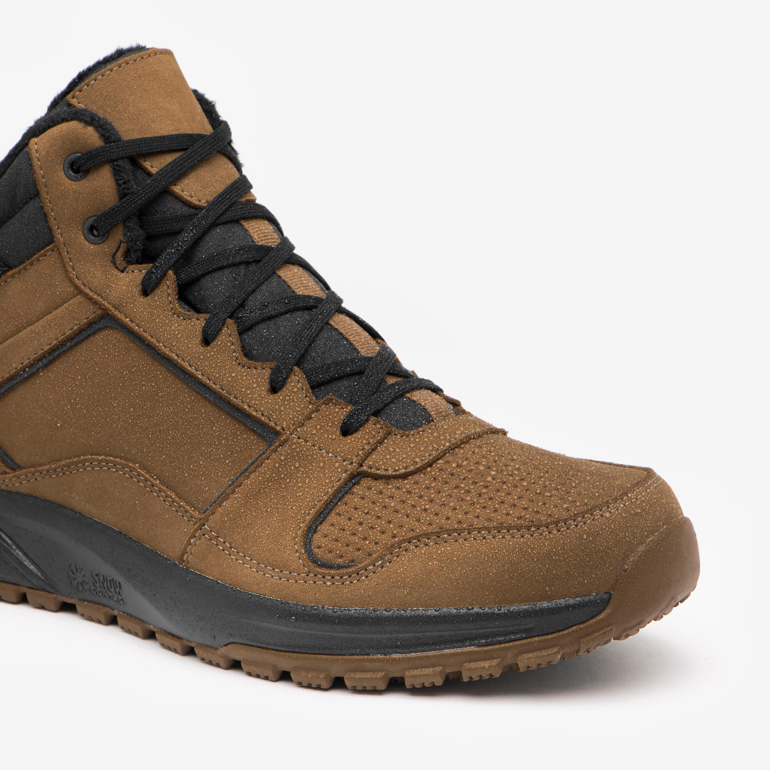 Men’s Leather Waterproof Winter Boots - SH 500  - QUECHUA