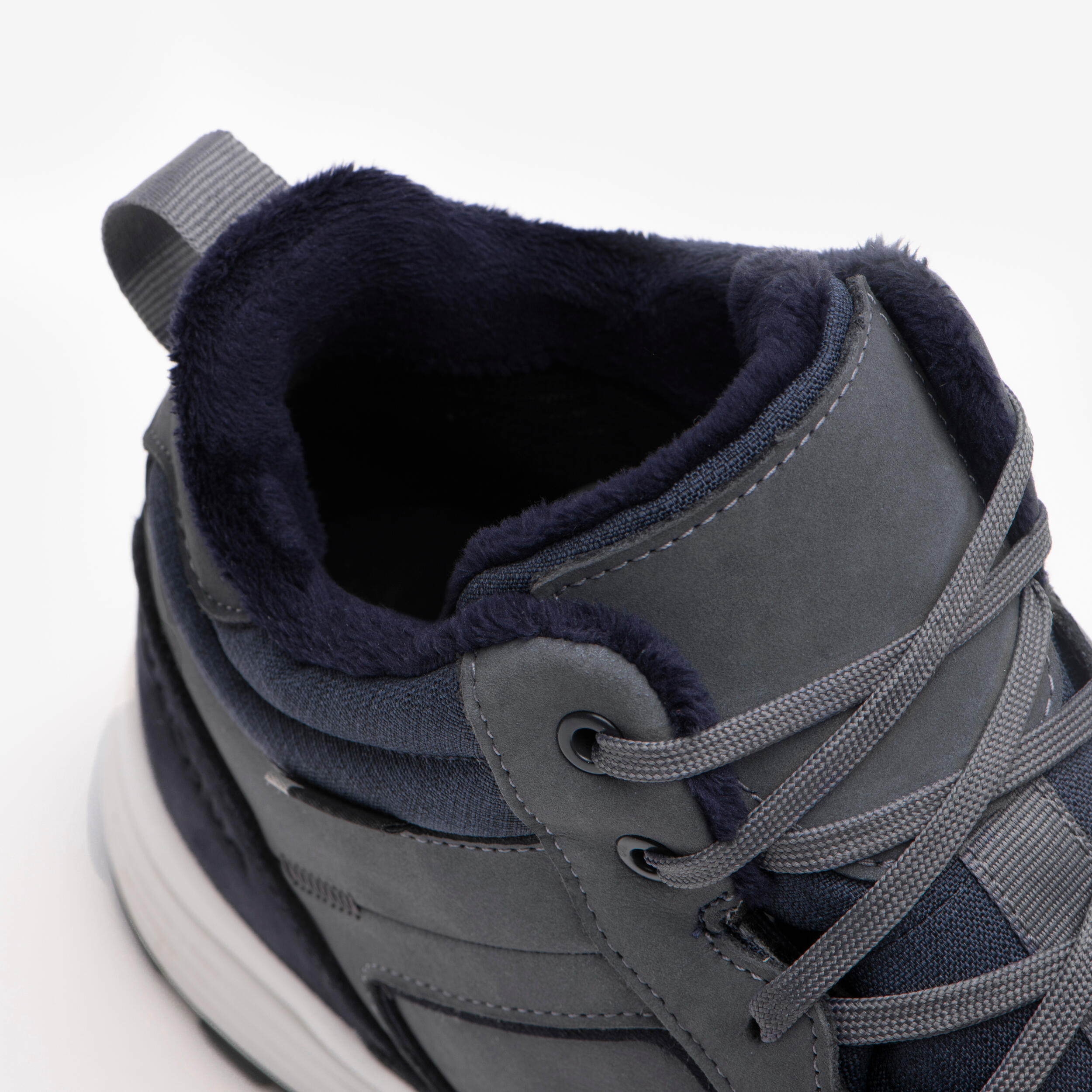 Botas Quentes e Impermeáveis de Caminhada em couro Homem SH500 Cano Médio 7/7