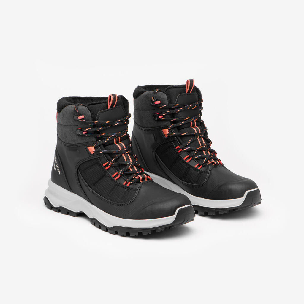 נעלי הליכה חמות עמידות למים לנשים - SH500 Mountain MID