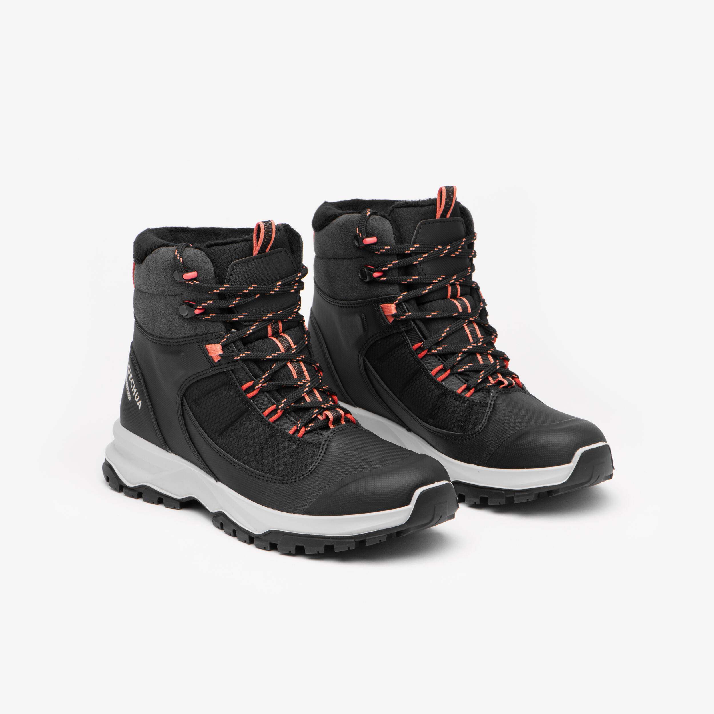 Women’s Warm and Waterproof Hiking Boots MH500 Mid - Black -  1