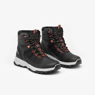 Women’s Warm and Waterproof Hiking Boots MH500 Mid - Black