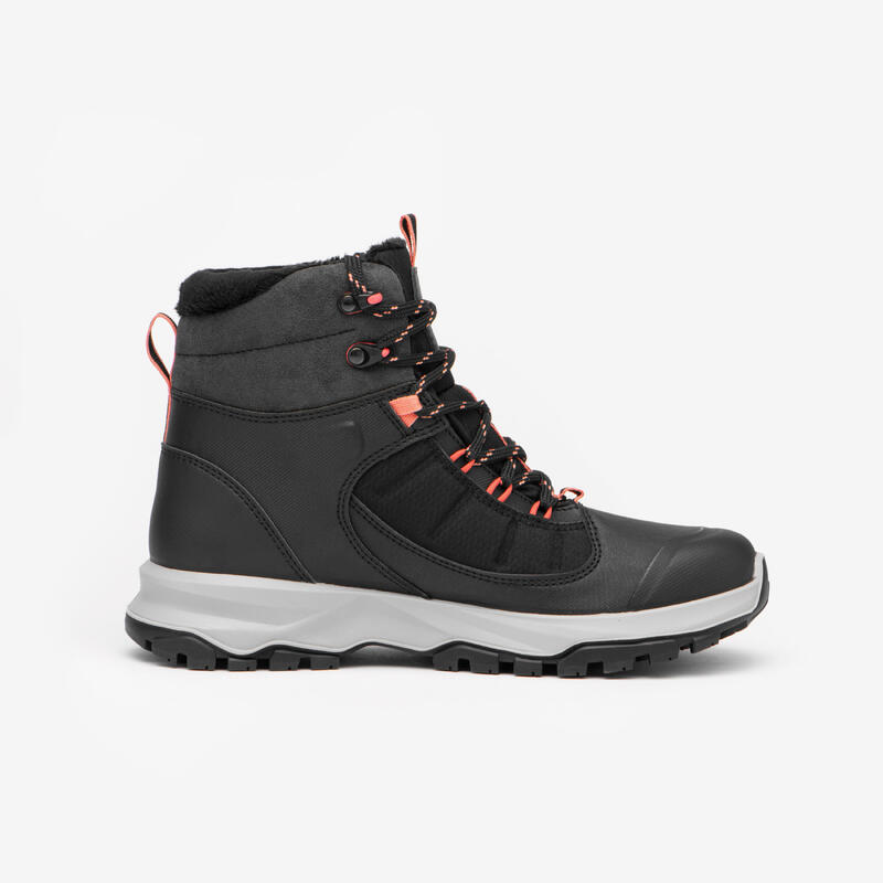 Botas de caminhada quentes e impermeáveis - SH500 mountain MID - Mulher