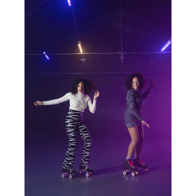 Patine cu rotile Quad Dancing D500 Negru