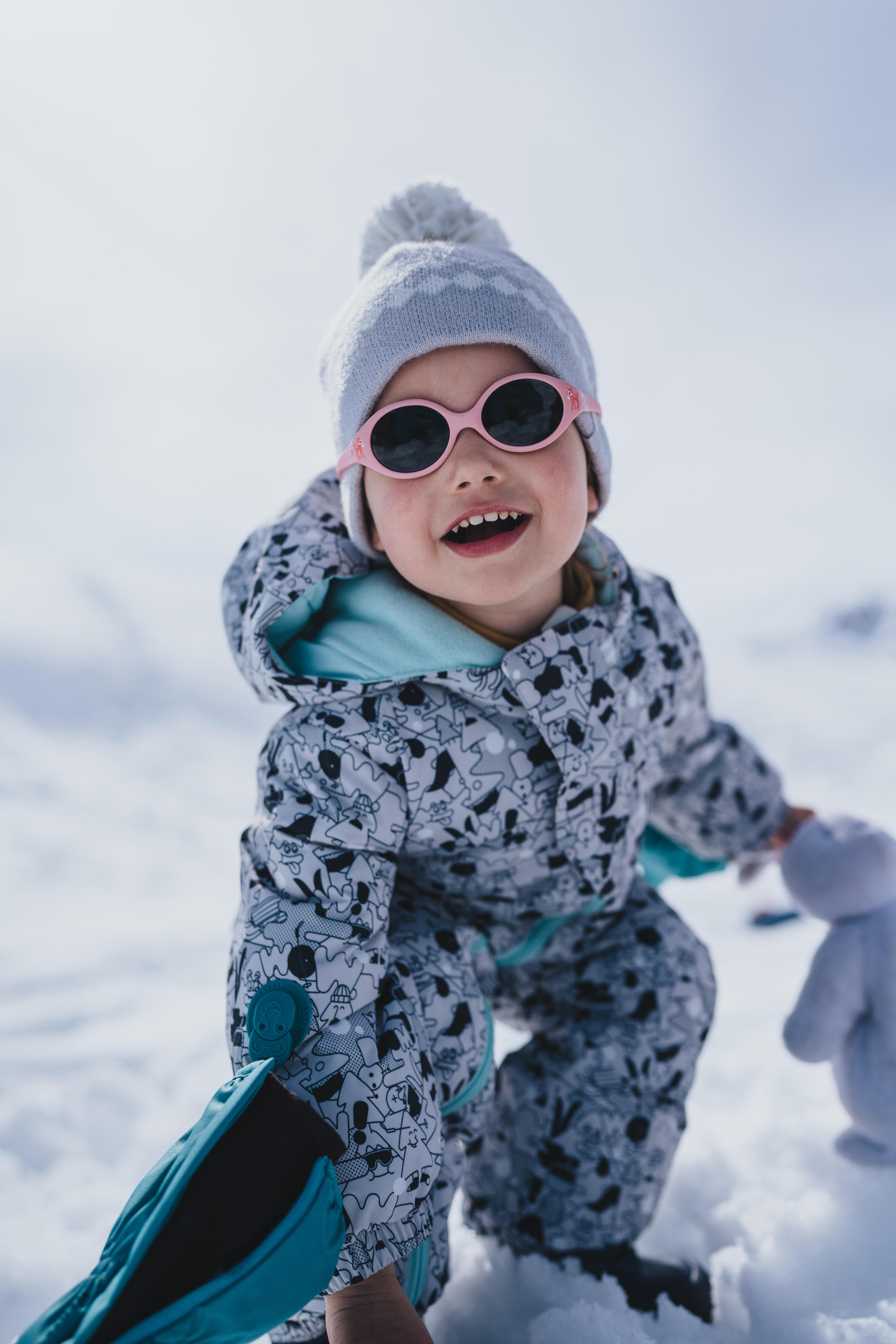 Mitaines de ski chaudes et imperméables bébé, 500 Lugiklip 14/18