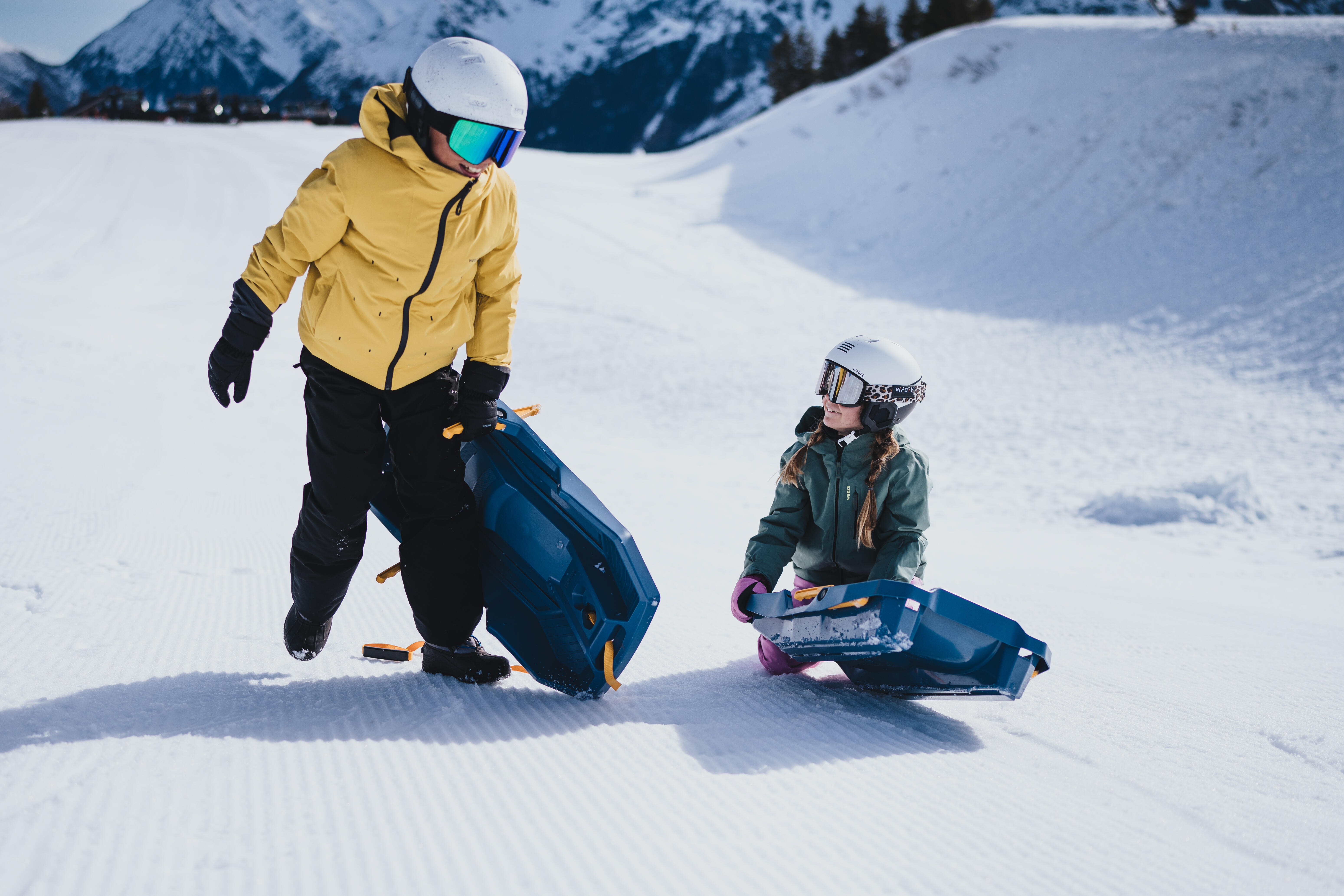 Traîneau à neige avec freins enfant – 500 Trilugik 3-10 ans - WEDZE