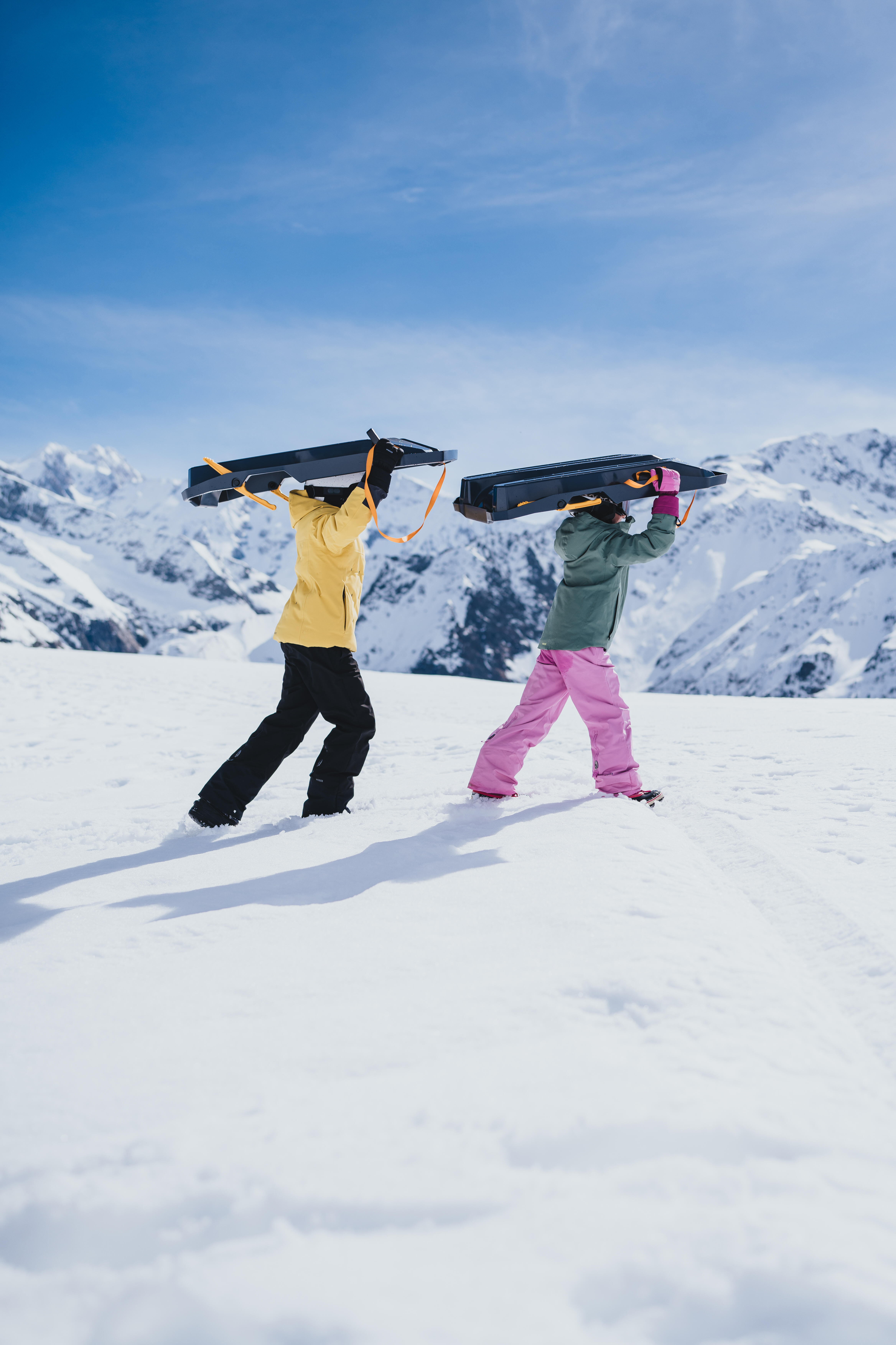 Traîneau à neige avec freins enfant – 500 Trilugik 3-10 ans - WEDZE