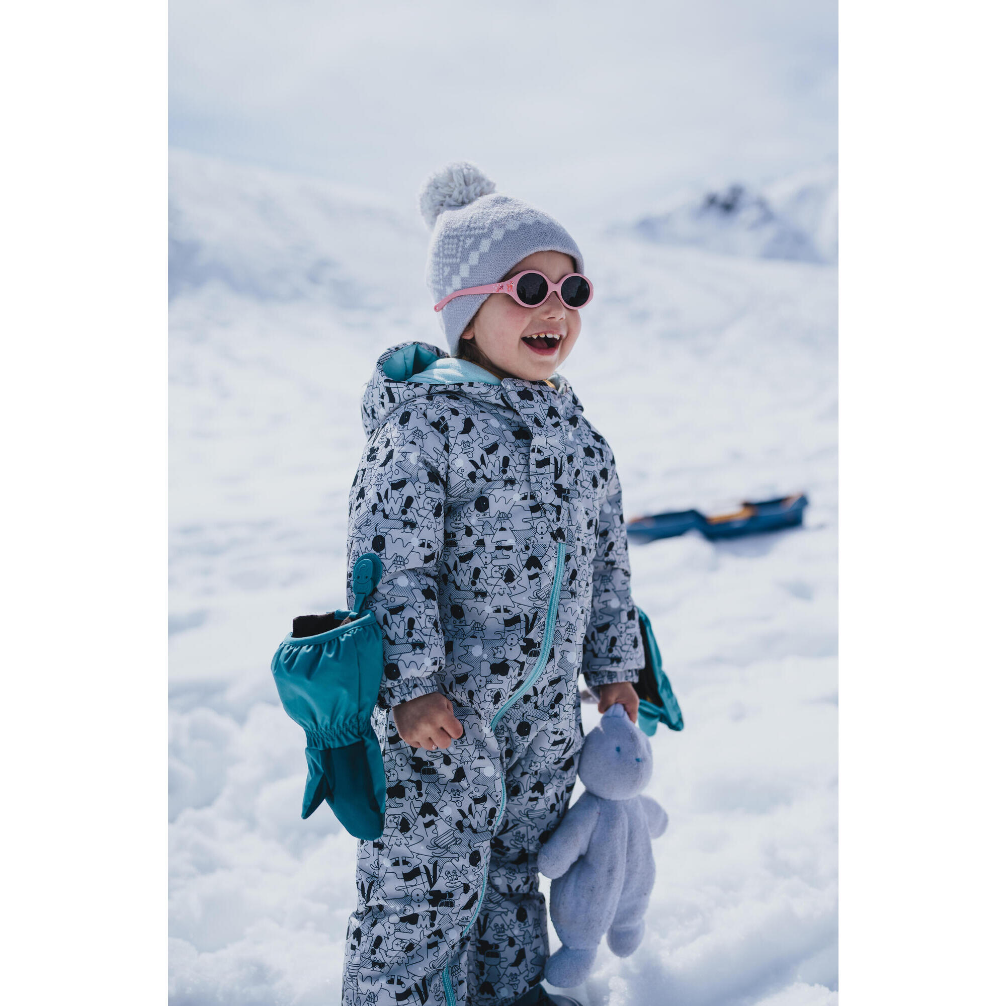 Moufles ski bebe 500 warm gris WEDZE Decathlon