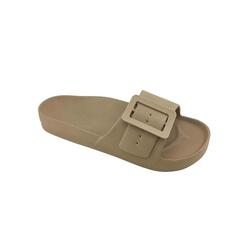 Chanclas mujer beige