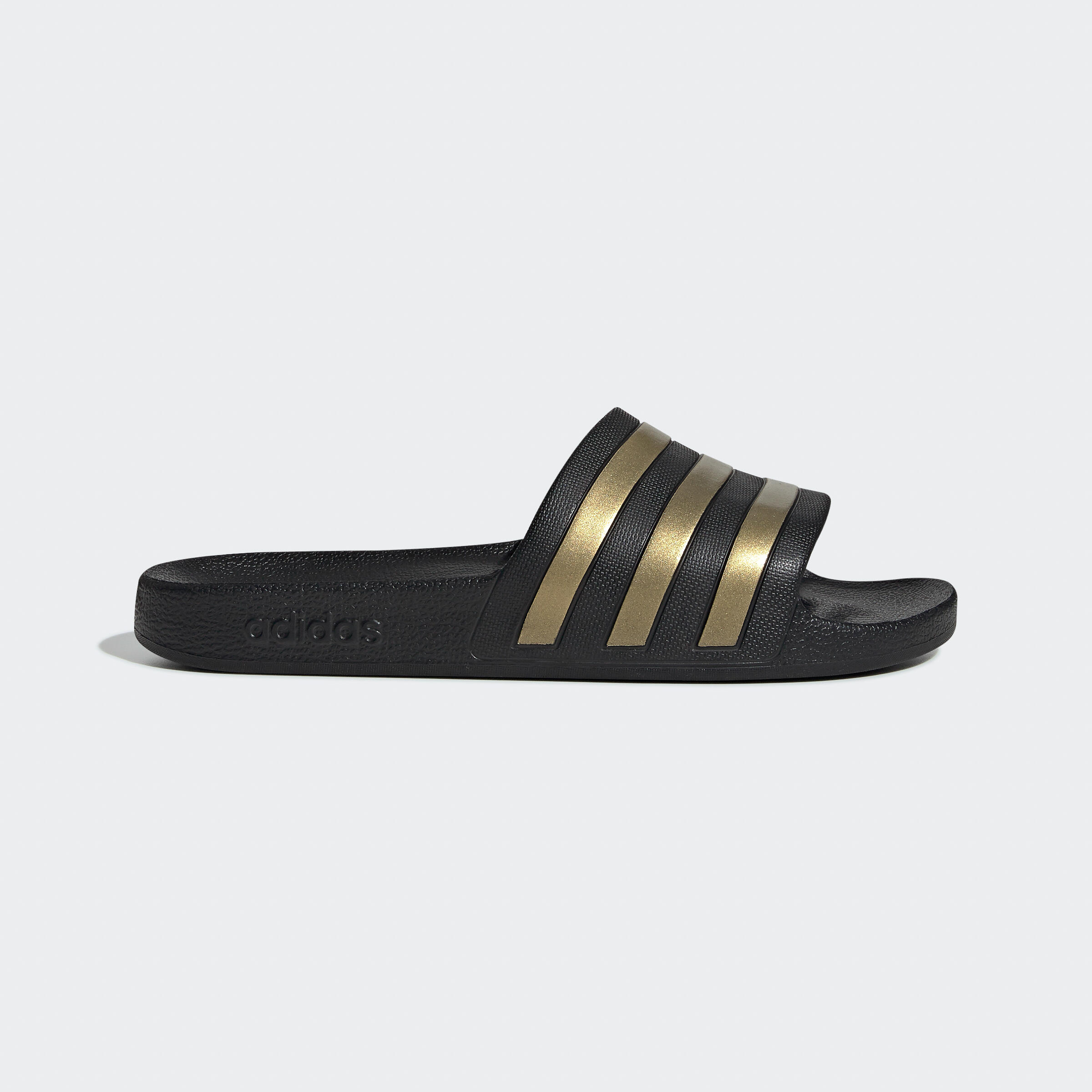 Plavecké šľapky Adilette Aqua čierno-zlaté