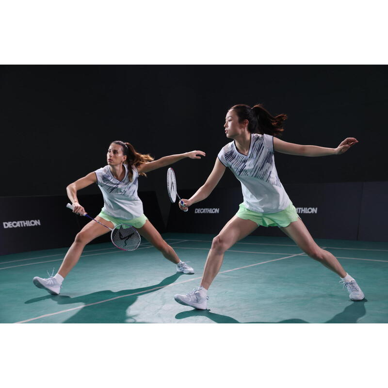 Încălțăminte de badminton BS Lite 960 - Alb-Gri Damă