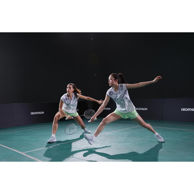 Încălțăminte de badminton BS Lite 960 - Alb-Gri Damă