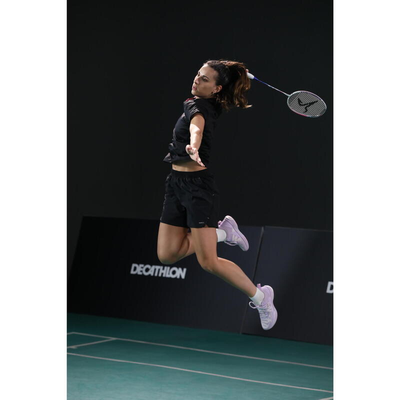 Rachetă de badminton precordată BR Lite 990 - Roz Adulți