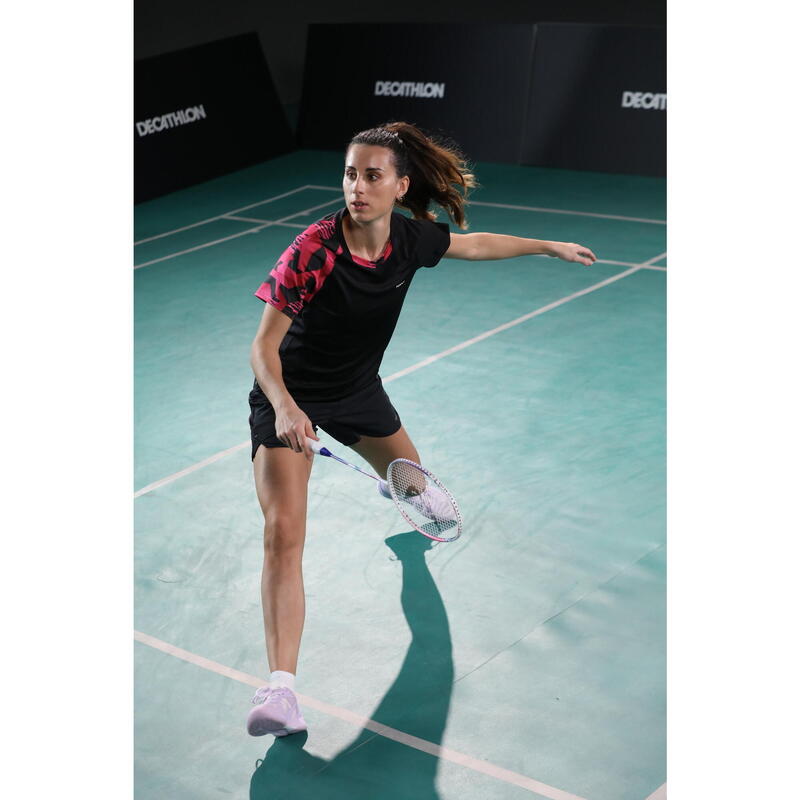 Raquette de Badminton Adulte non cordée BR Lite 990 - Rose Pourpre