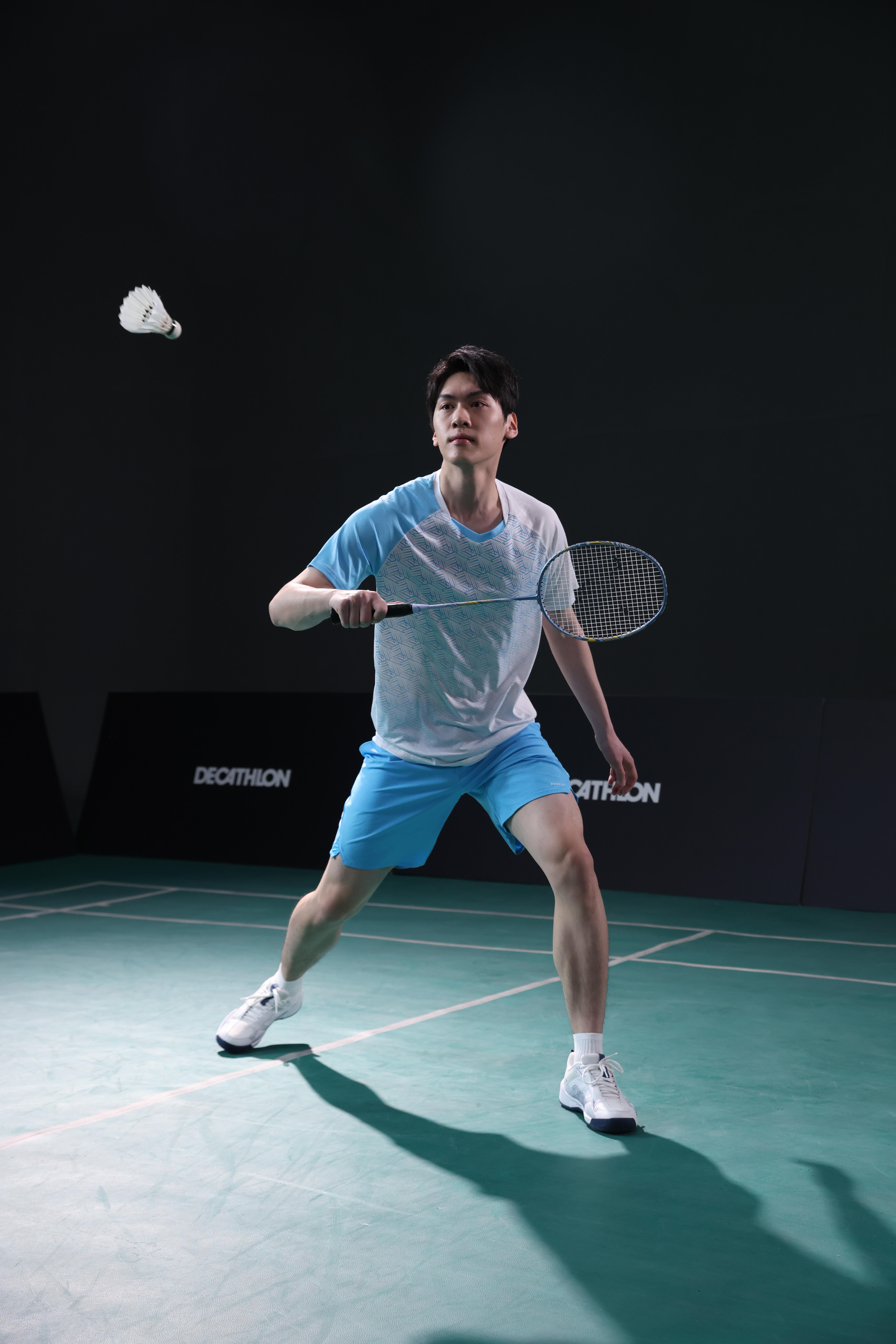 Badminton adult racket br sensation 960 blue yellow - KUIKMA