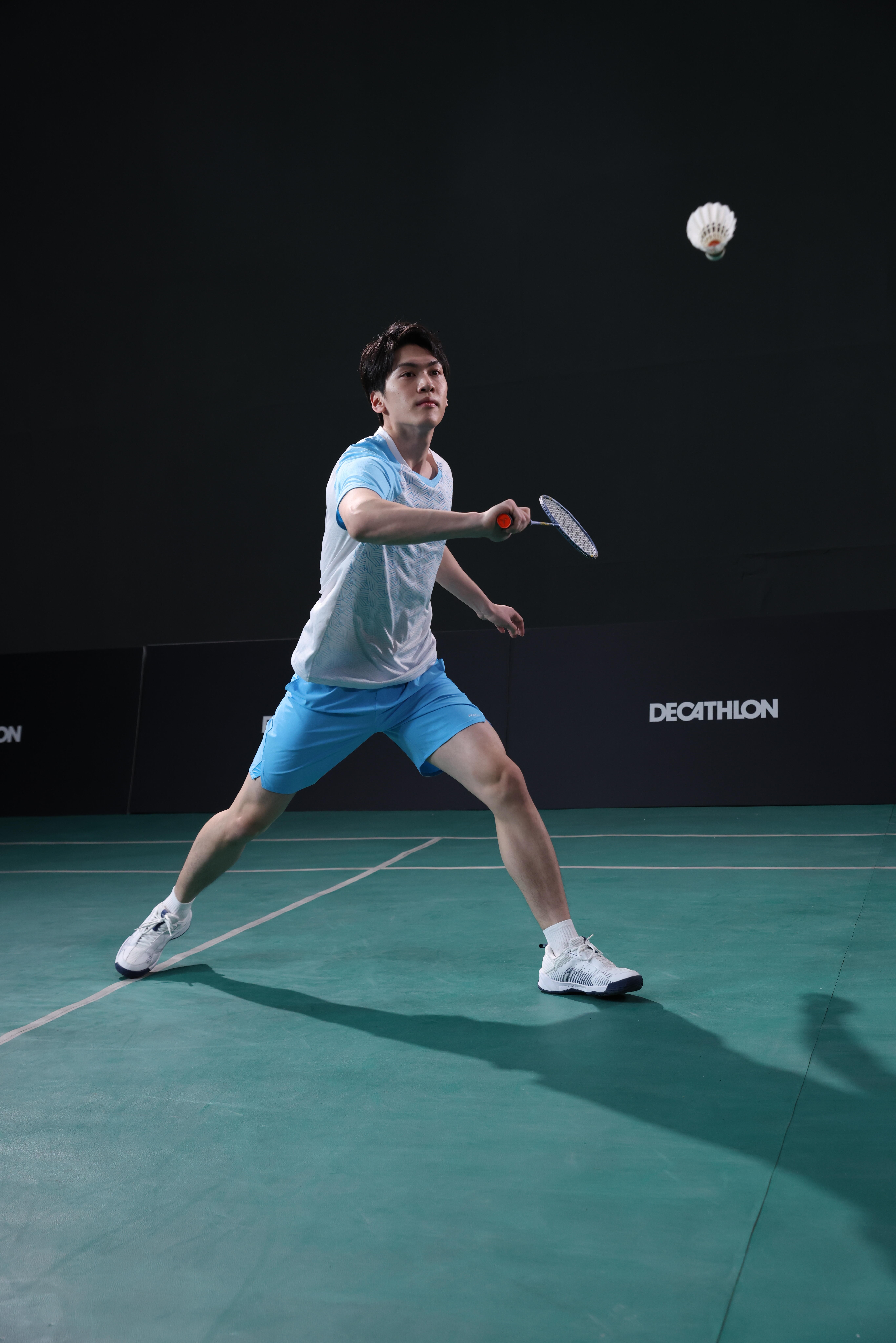 Badminton adult racket br sensation 960 blue yellow - KUIKMA