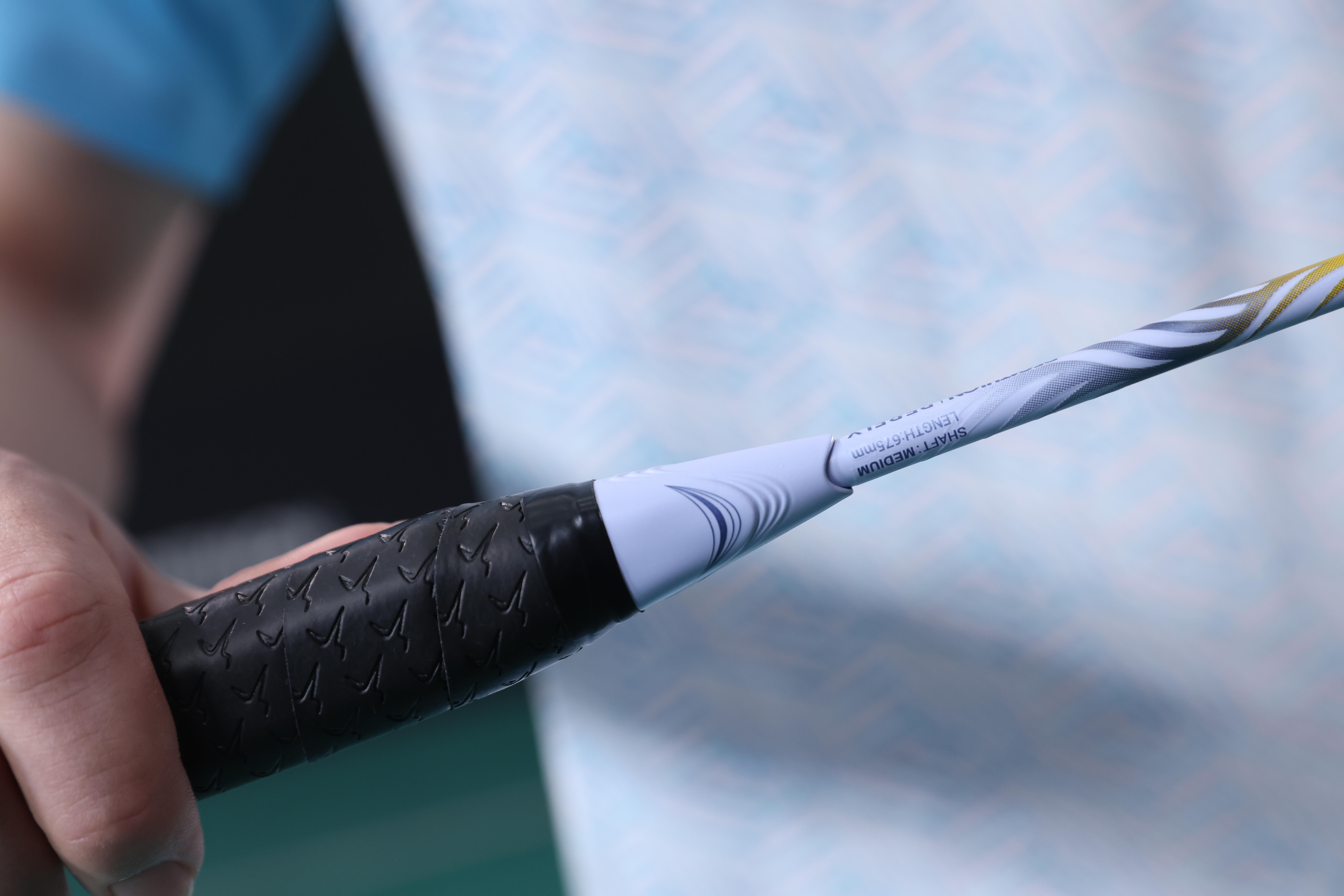 Badminton adult racket br sensation 960 blue yellow - KUIKMA