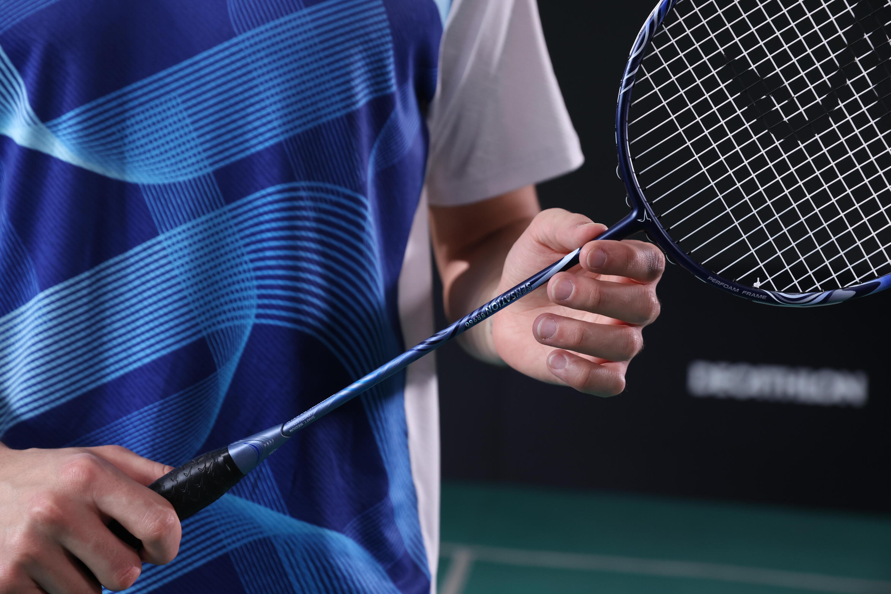 Racchetta badminton adulto BR SENSATION 960 blu 18/28