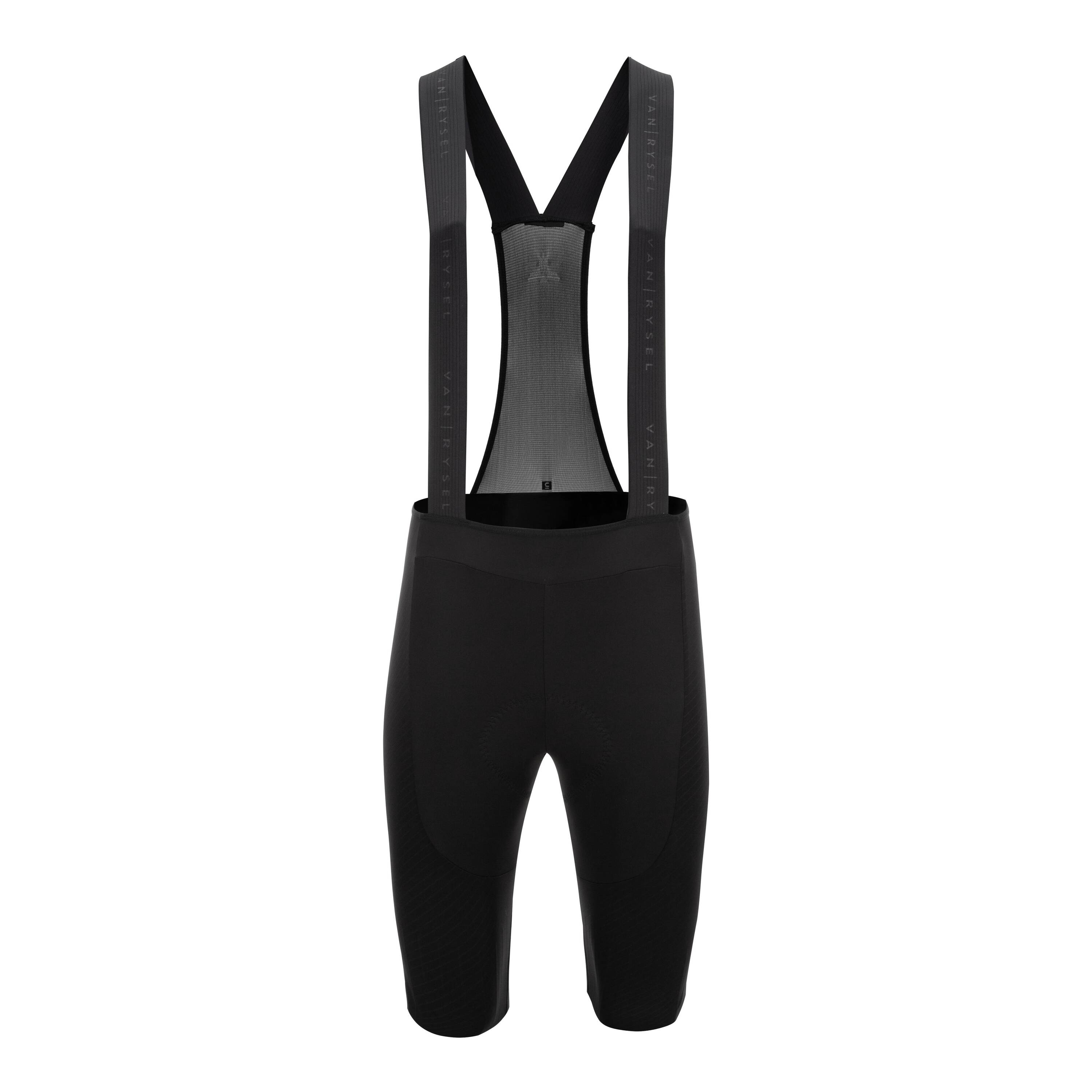 Women Cycling Padded Bib Shorts - Black -  1