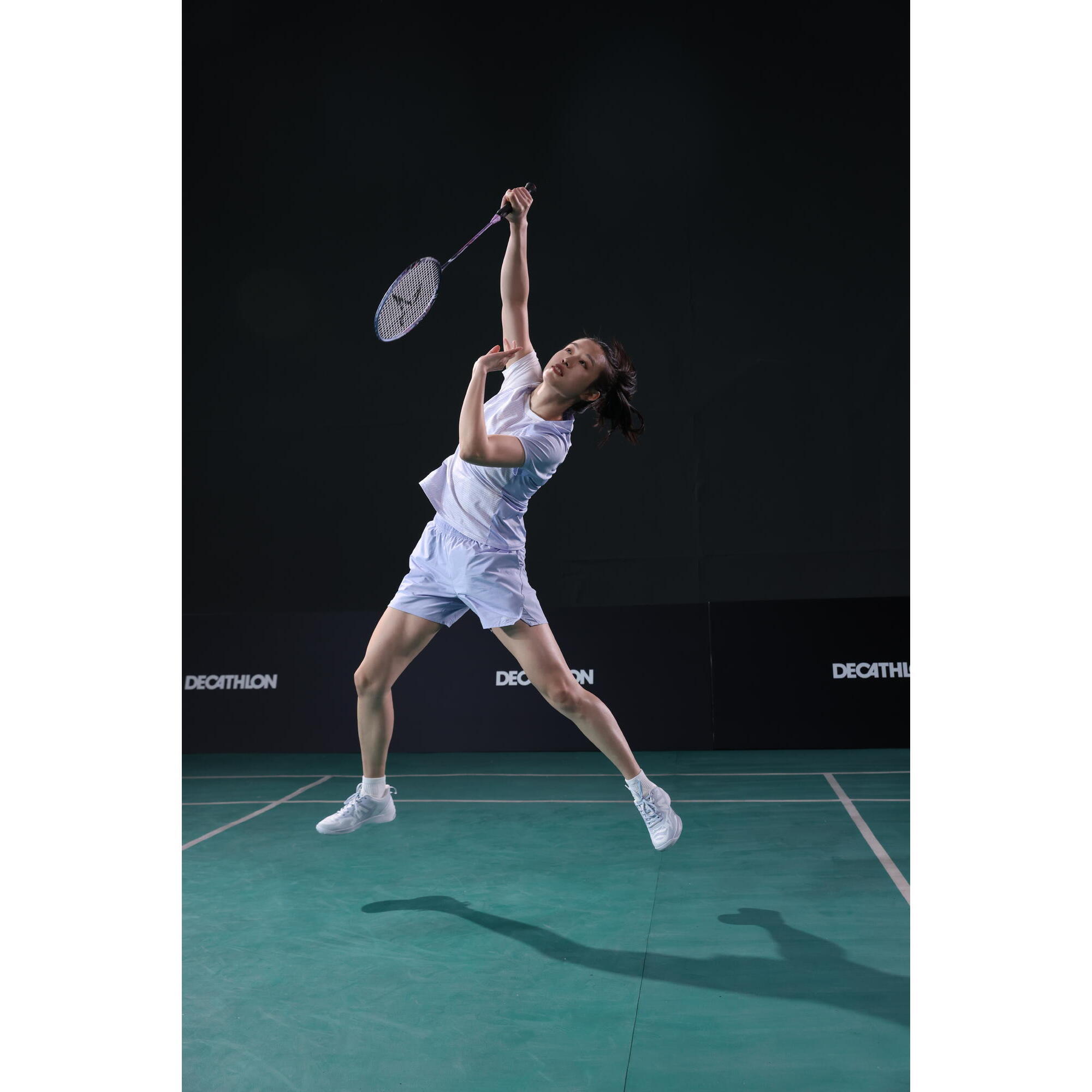 BS Lite 960 Women's Badminton Shoes - White/Grey