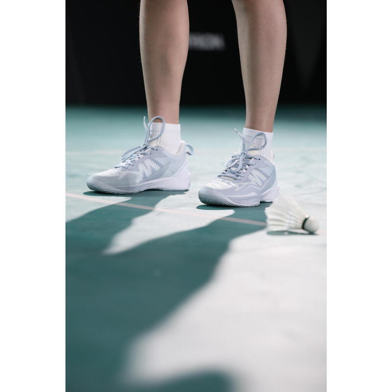 Încălțăminte de badminton BS Lite 960 - Alb-Gri Damă