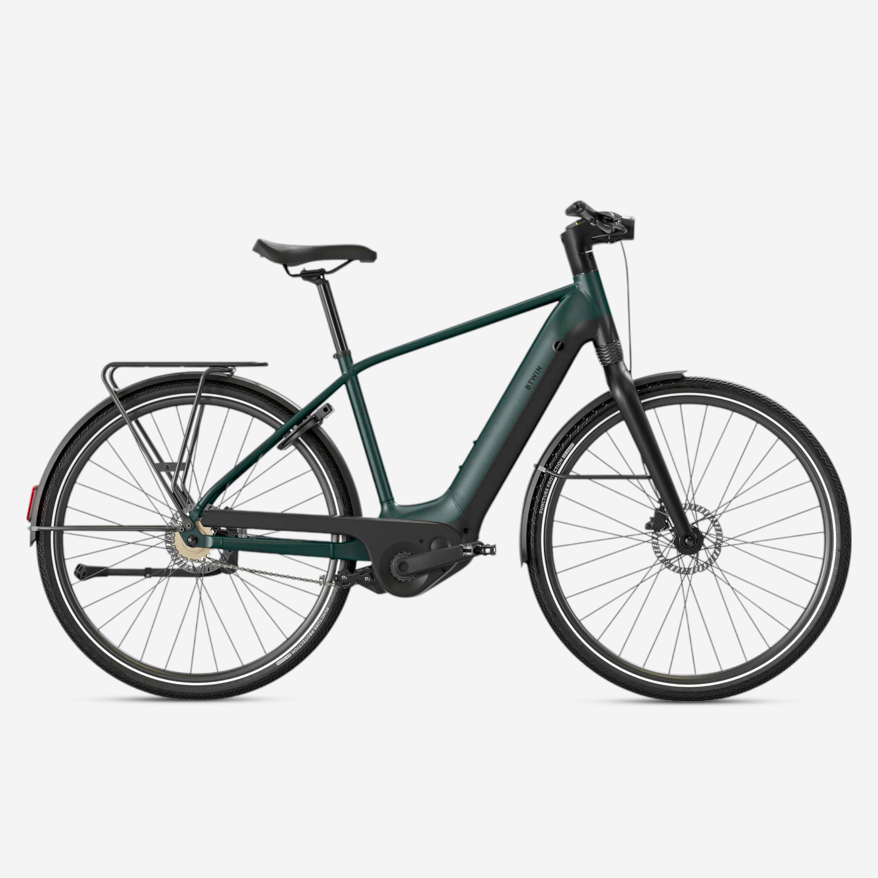 BTWIN Elektrische stadsfiets met automatische Owuru versnelling LD 920E hoog frame