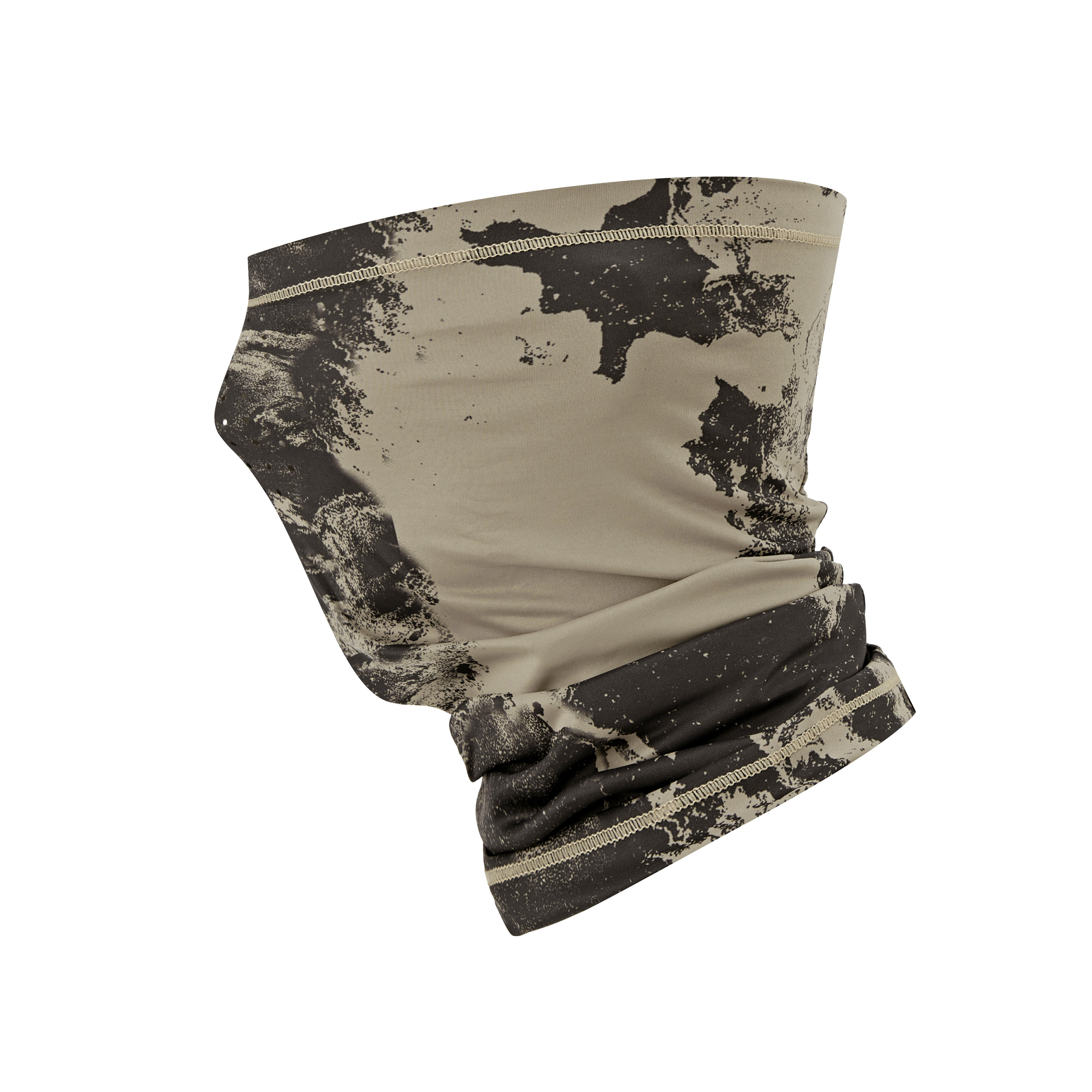 Fishing Neck Gaiter - 500 Anti-UV Brown Grey - CAPERLAN