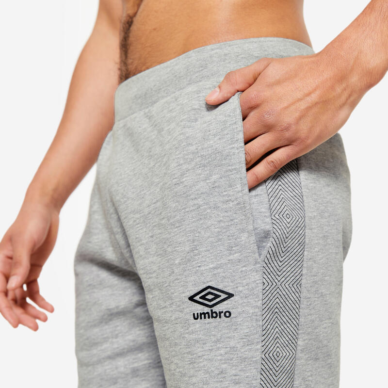 Short UMBRO homme coton gris chiné