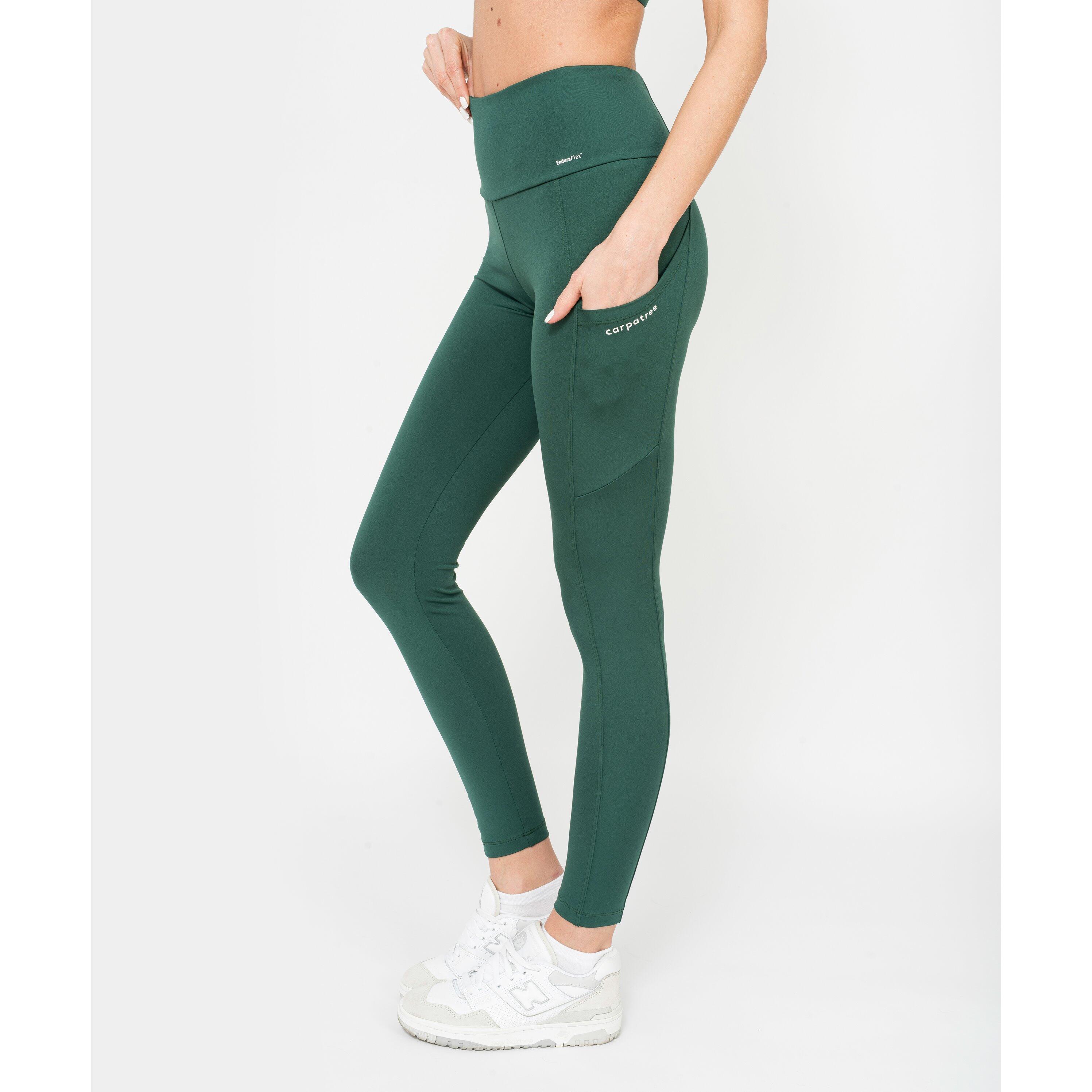 Legginsy z kieszeniami Carpatree Libra zielone 1/5