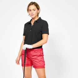 Women's golf short-sleeved polo shirt - WW500 black