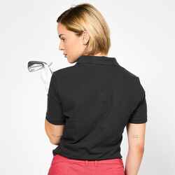 Women's golf short-sleeved polo shirt - WW500 black