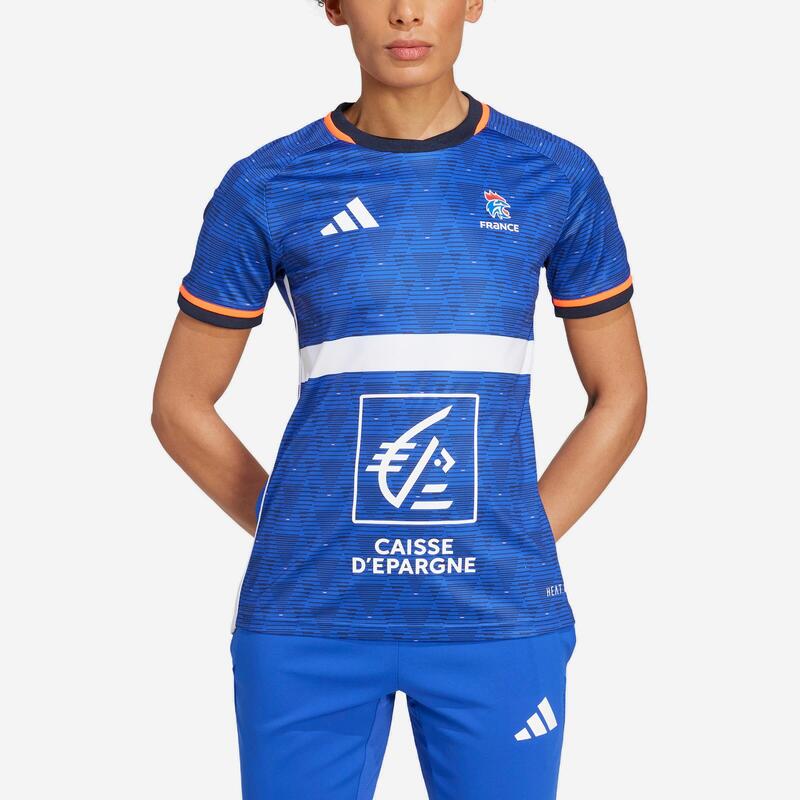 Maillot handball équipe de France - Jeux Olympiques 2024 coupe femme bleu