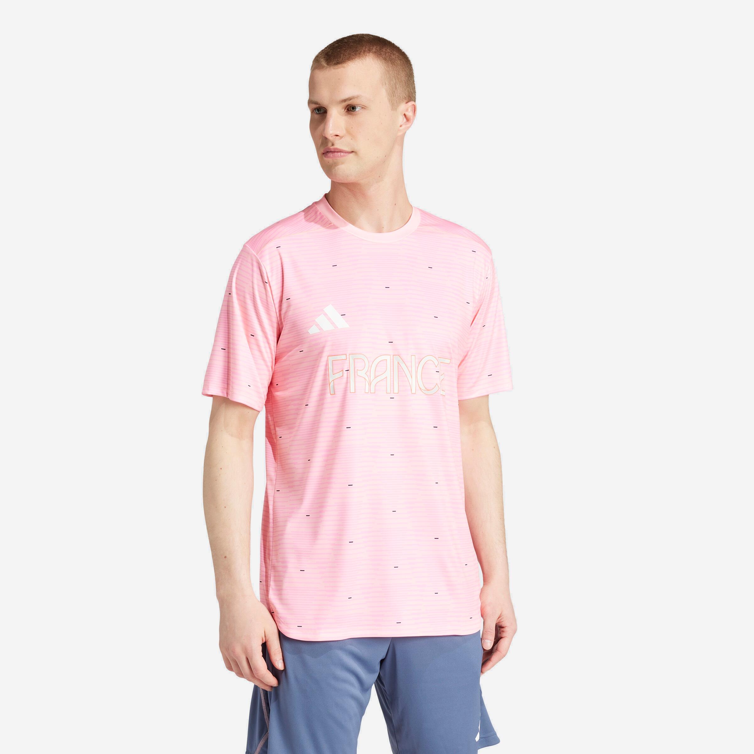 Adidas - Maillot Handball D'entrainement France 2024 - Maillot Manches Courtes - Handball - - 36 Xs - Decathlon