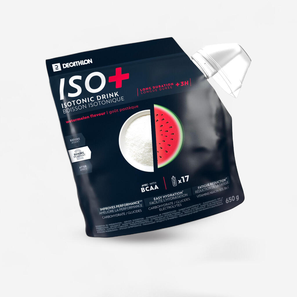 Iso+ Getränkepulver Wassermelone über 3 Stunden 650 g 