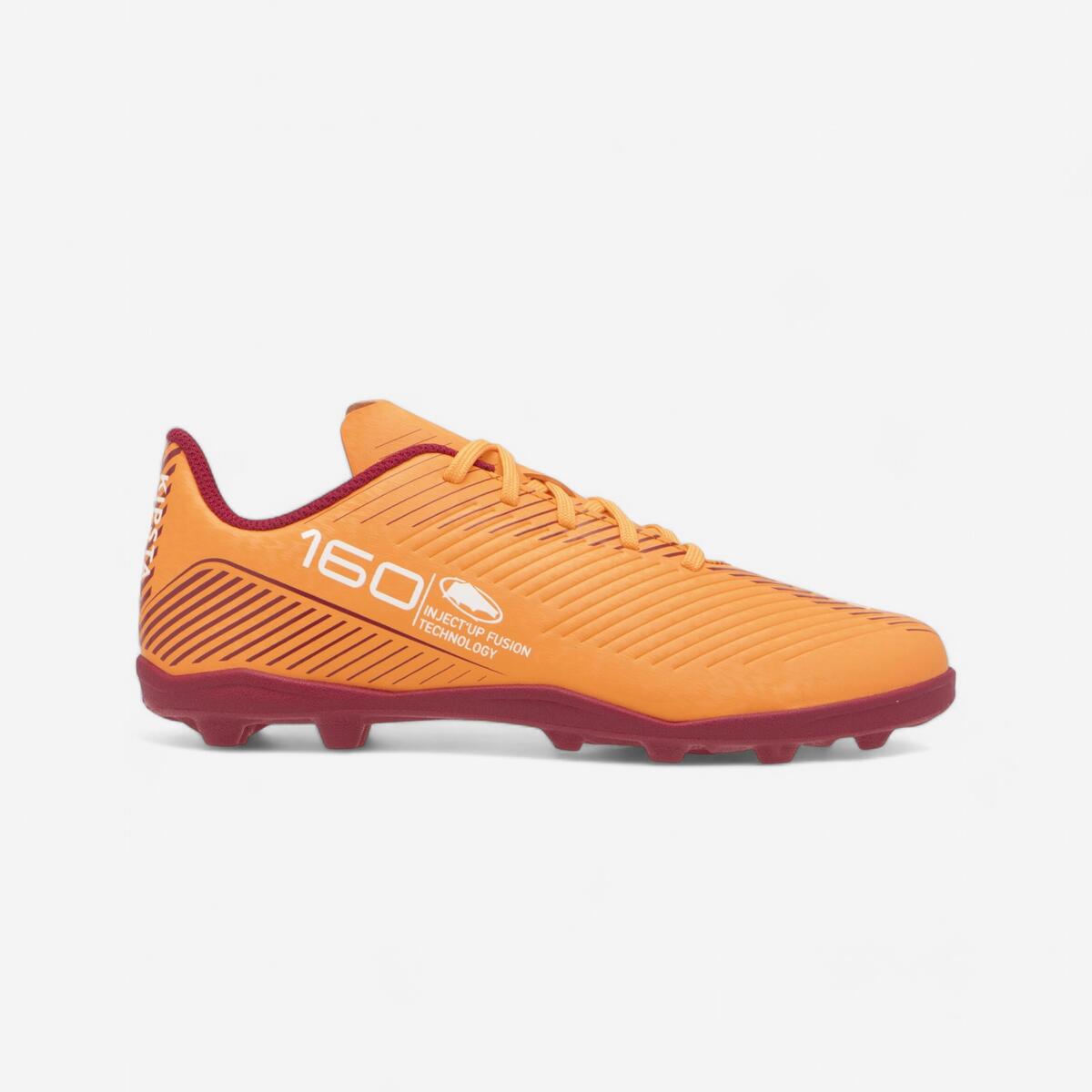 CHAUSSURES DE FOOTBALL ENFANT A LACETS 160 JR MG ORANGE