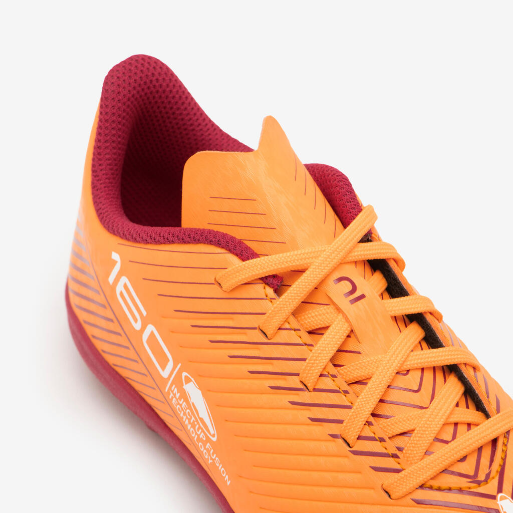 CHAUSSURES DE FOOTBALL ENFANT A LACETS 160 JR MG BLEU MARINE VERT