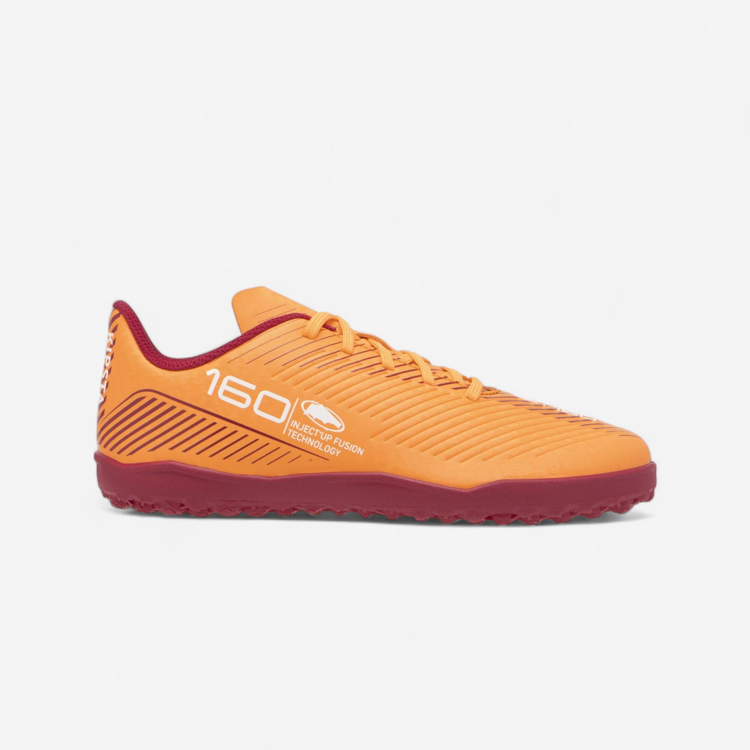 CHAUSSURES DE FOOTBALL ENFANT A LACETS 160 JR TURF .TF KIPSTA - vue 2