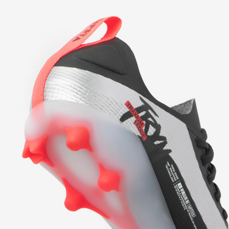 CHAUSSURES DE FOOTBALL TRAXIUM EDGE AG/FG ALUMINIUM ORANGE