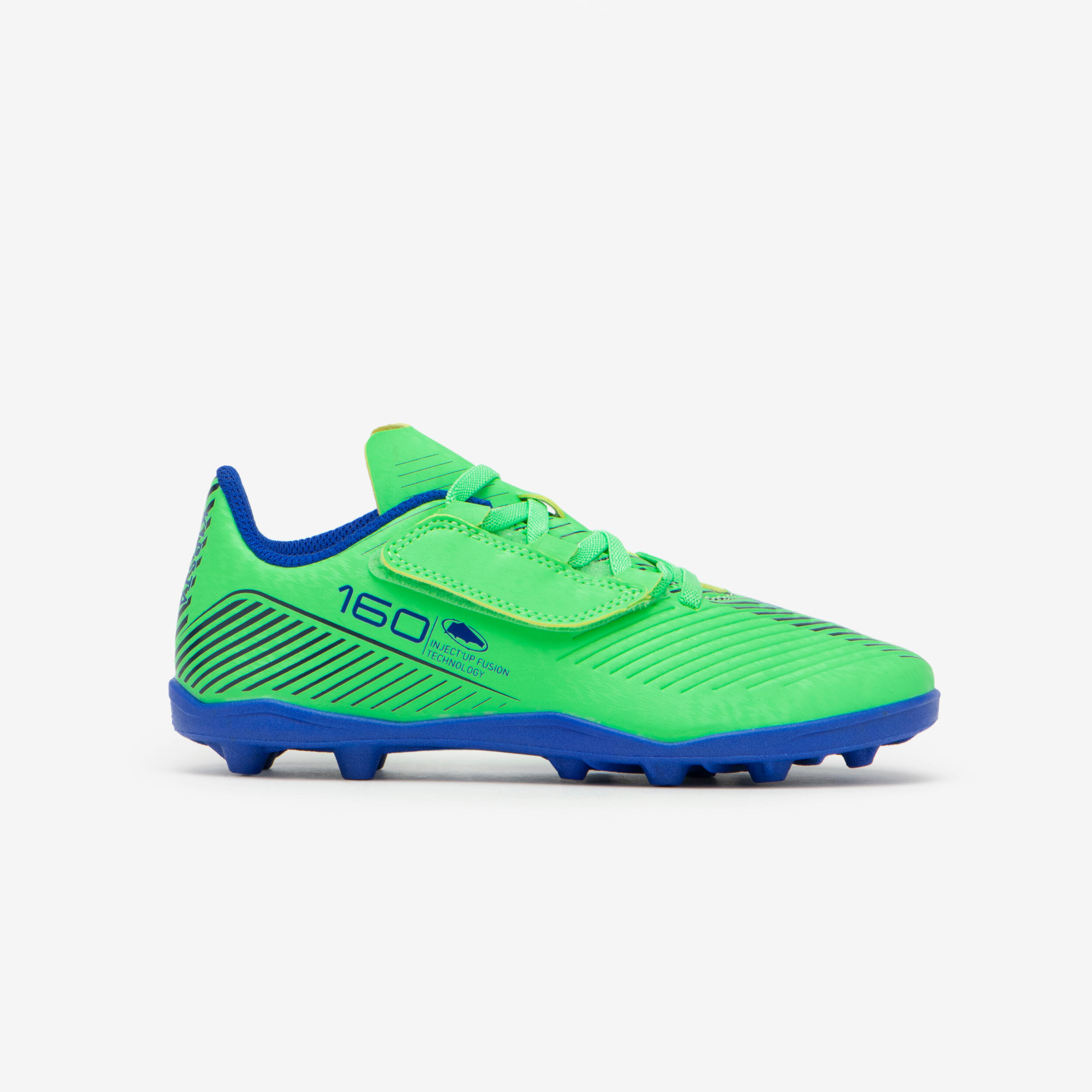 Chaussures de soccer à bande autoagrippante enfant – 160 Easy MG - KIPSTA