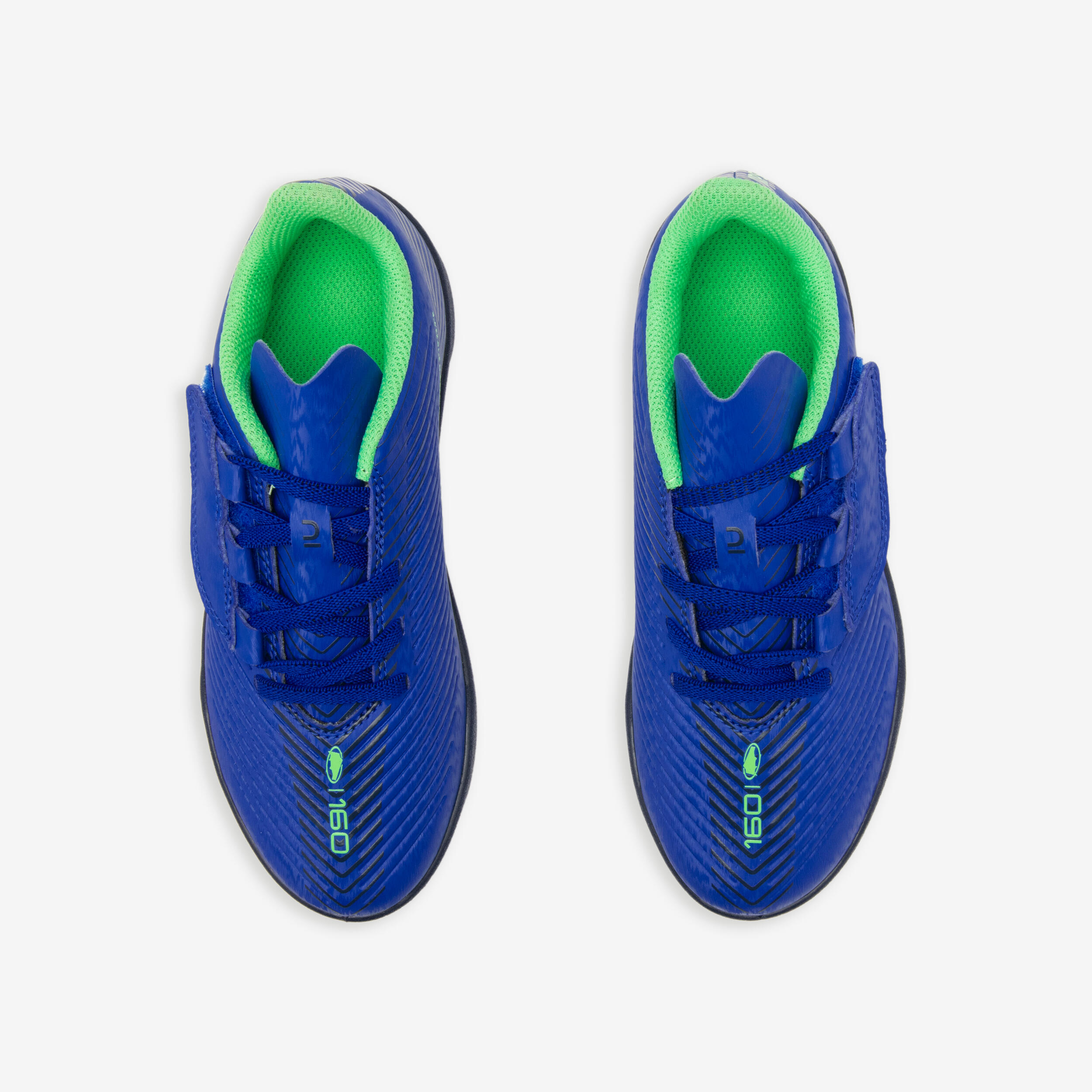 Kids' Hook and Loop Soccer Cleats - 160 Easy Turf - KIPSTA