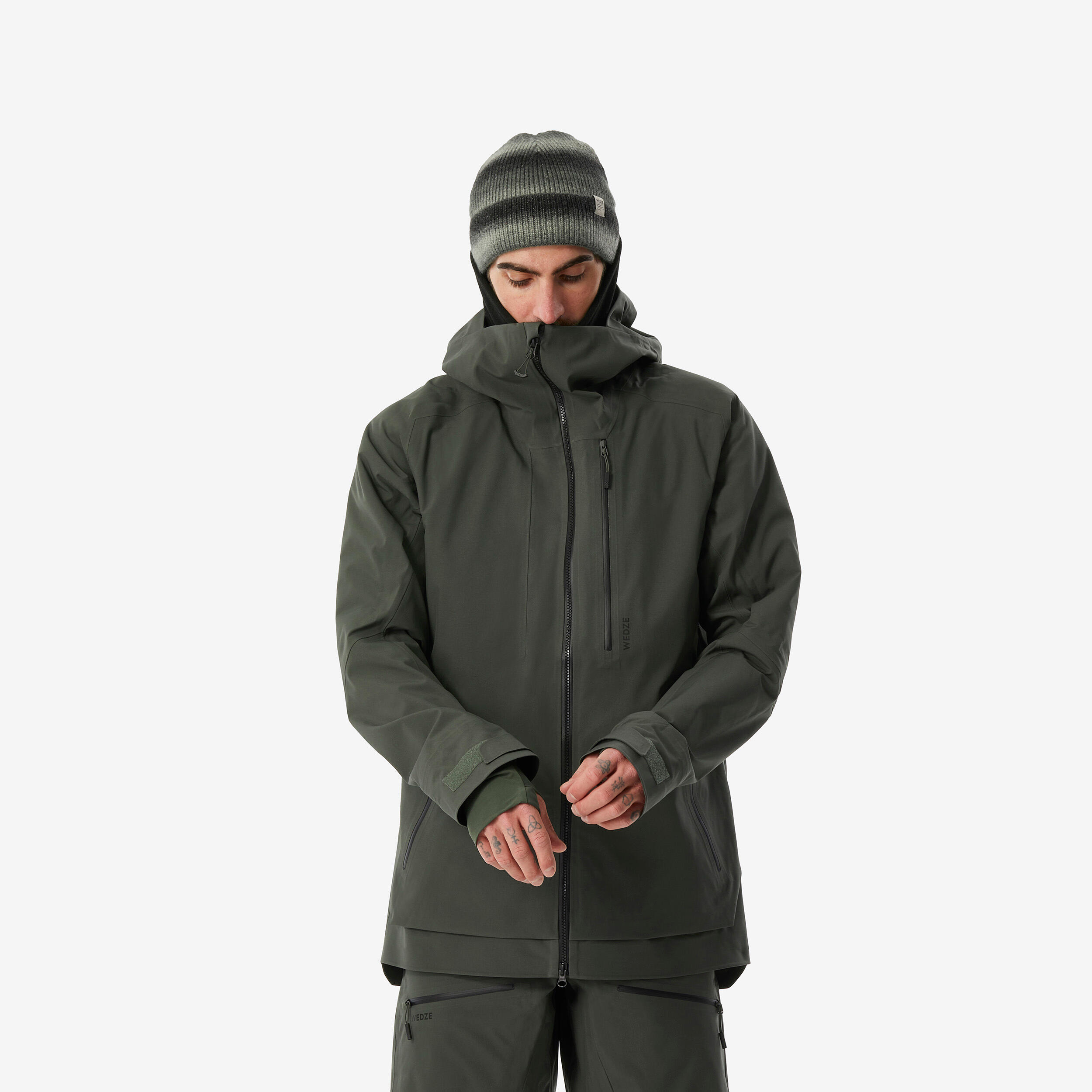 Dark green ski jacket best sale