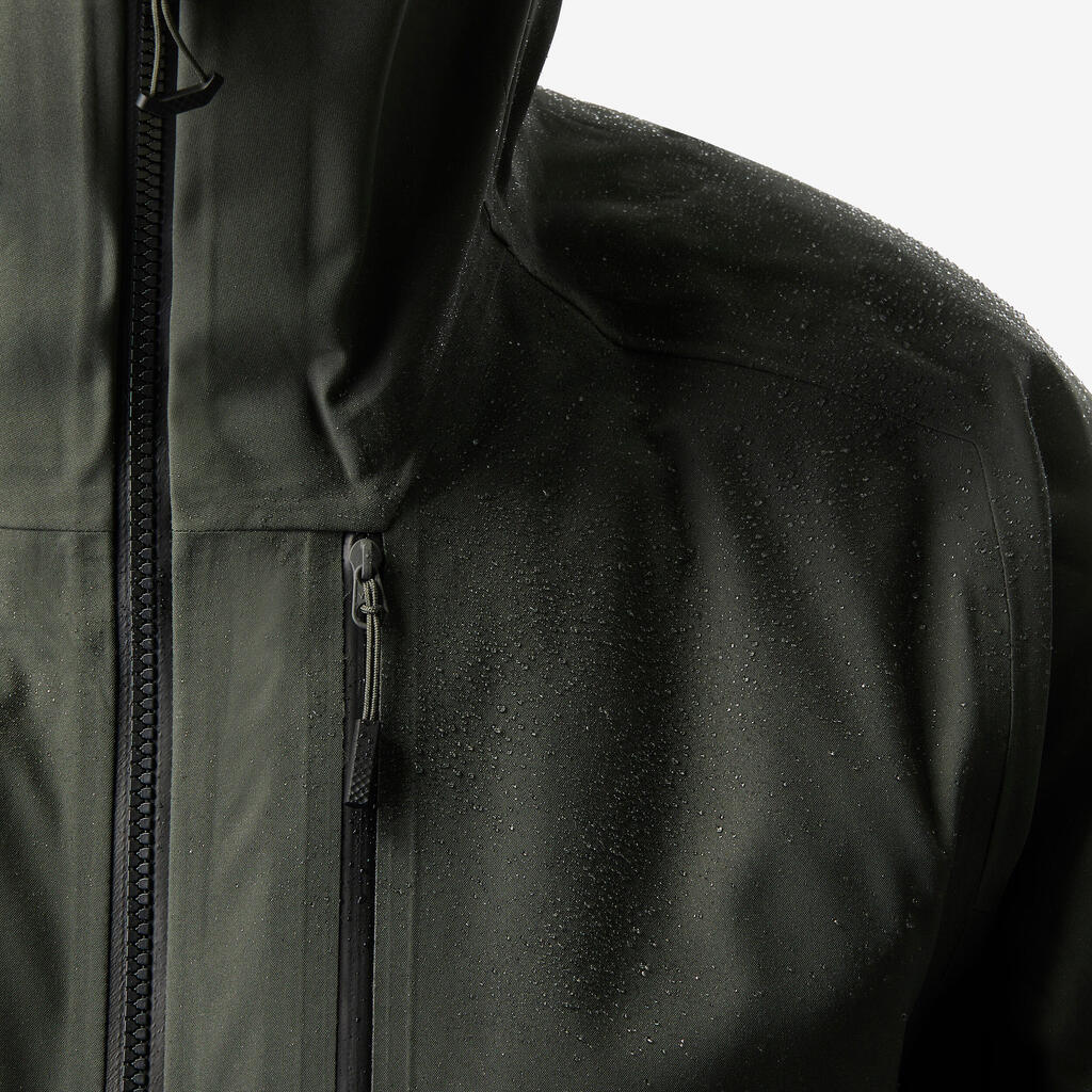 Men’s warm and breathable ski jacket, FR500 - Dark Green