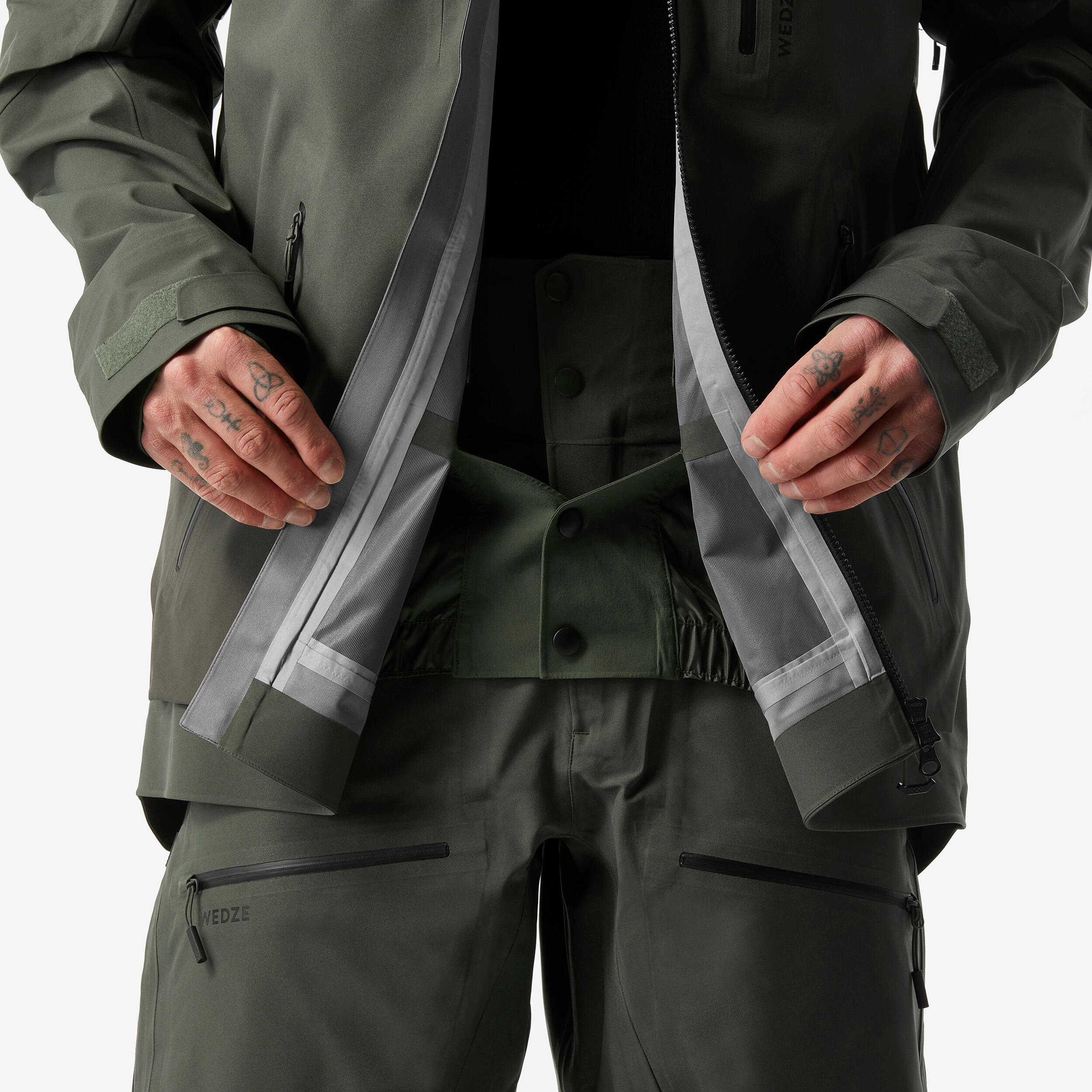 Manteau de ski chaud et respirant homme – FR 500 - WEDZE