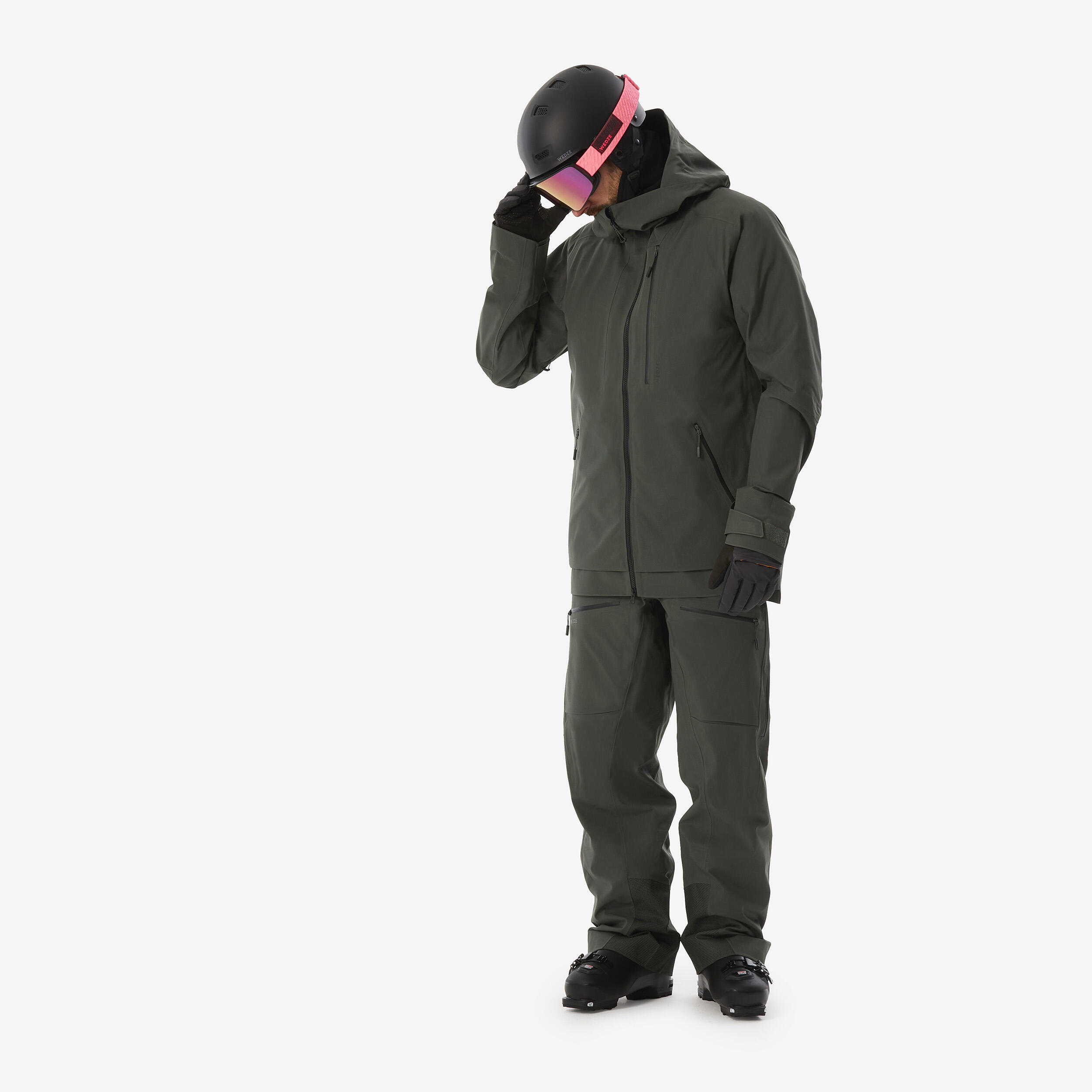 Skihose Herren warm und atmungsaktiv - FR500 khaki  3/12