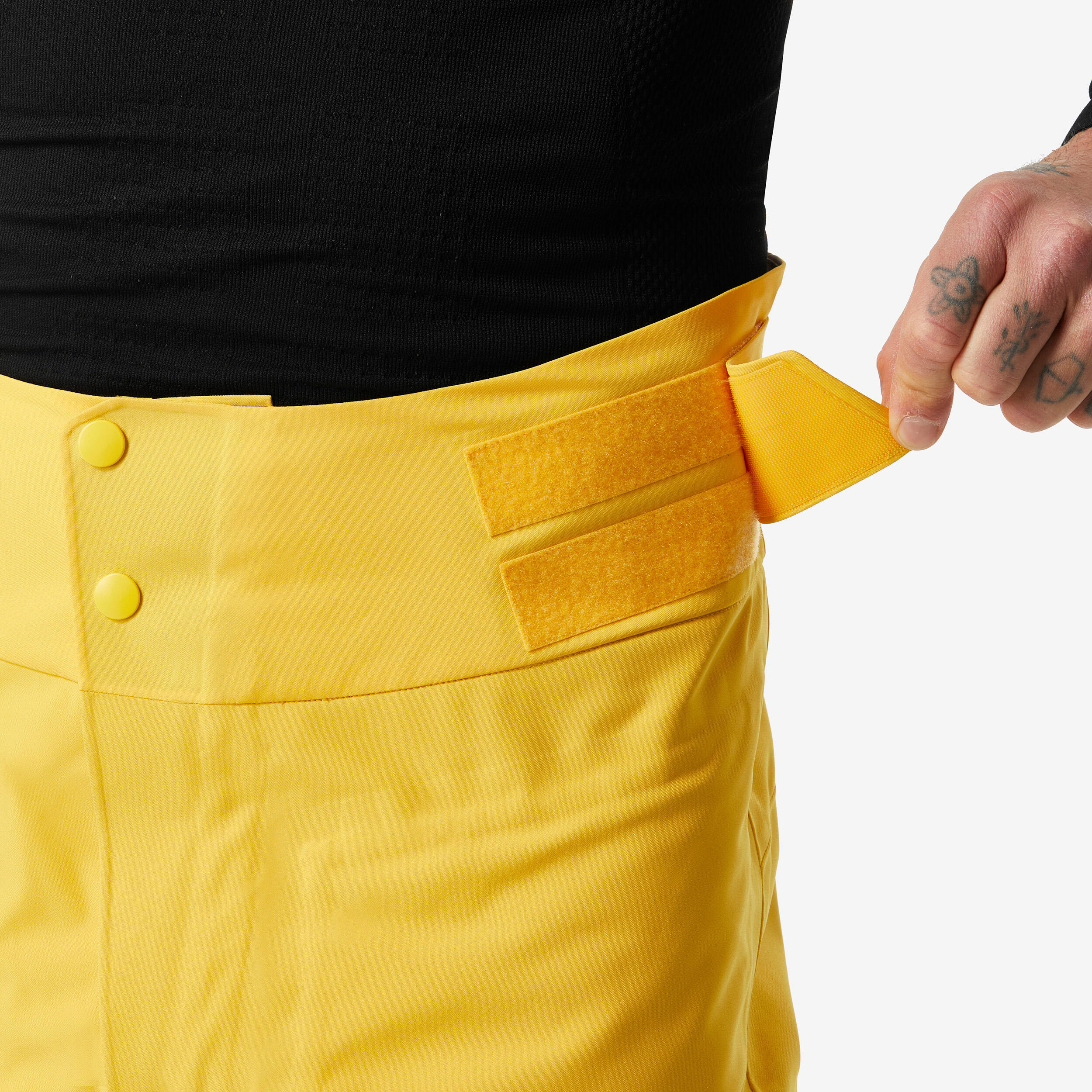 Pantaloni sci uomo FR500 gialli 5/14
