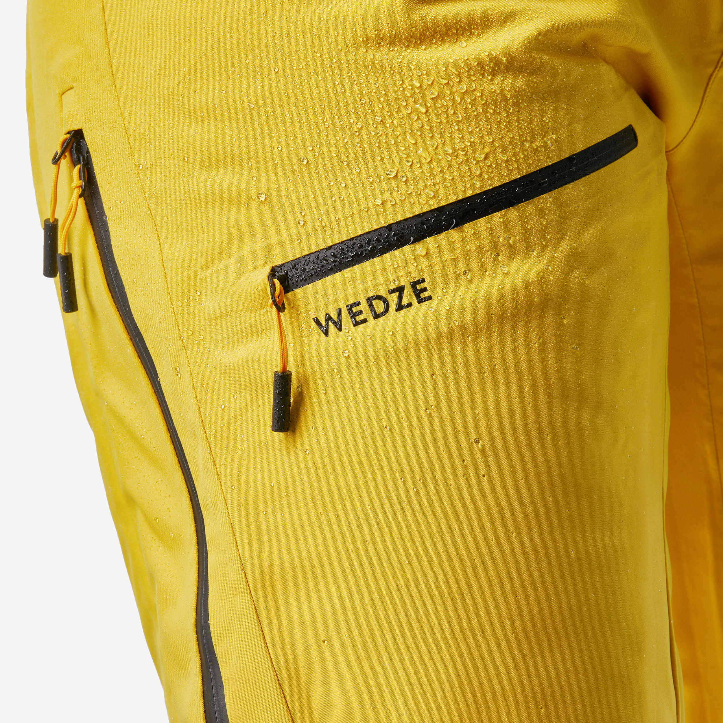 Pantaloni sci uomo FR500 gialli 8/14