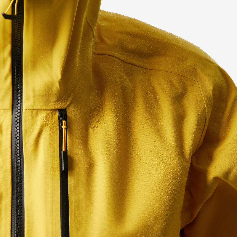 Veste de ski chaude et respirante homme, FR 500 jaune