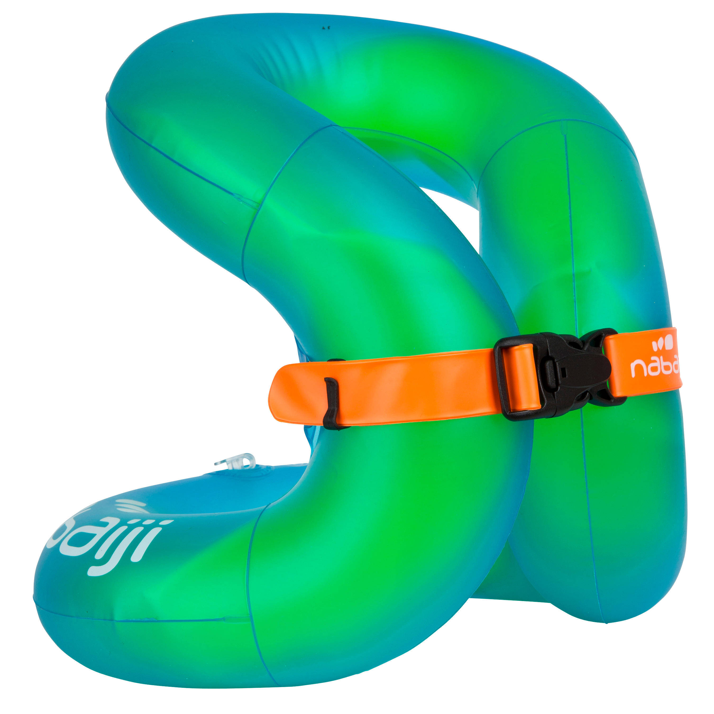 Swimming Inflatable Vest 18 to 30 Kg Green with Secure Fit & Safety Lock -  1